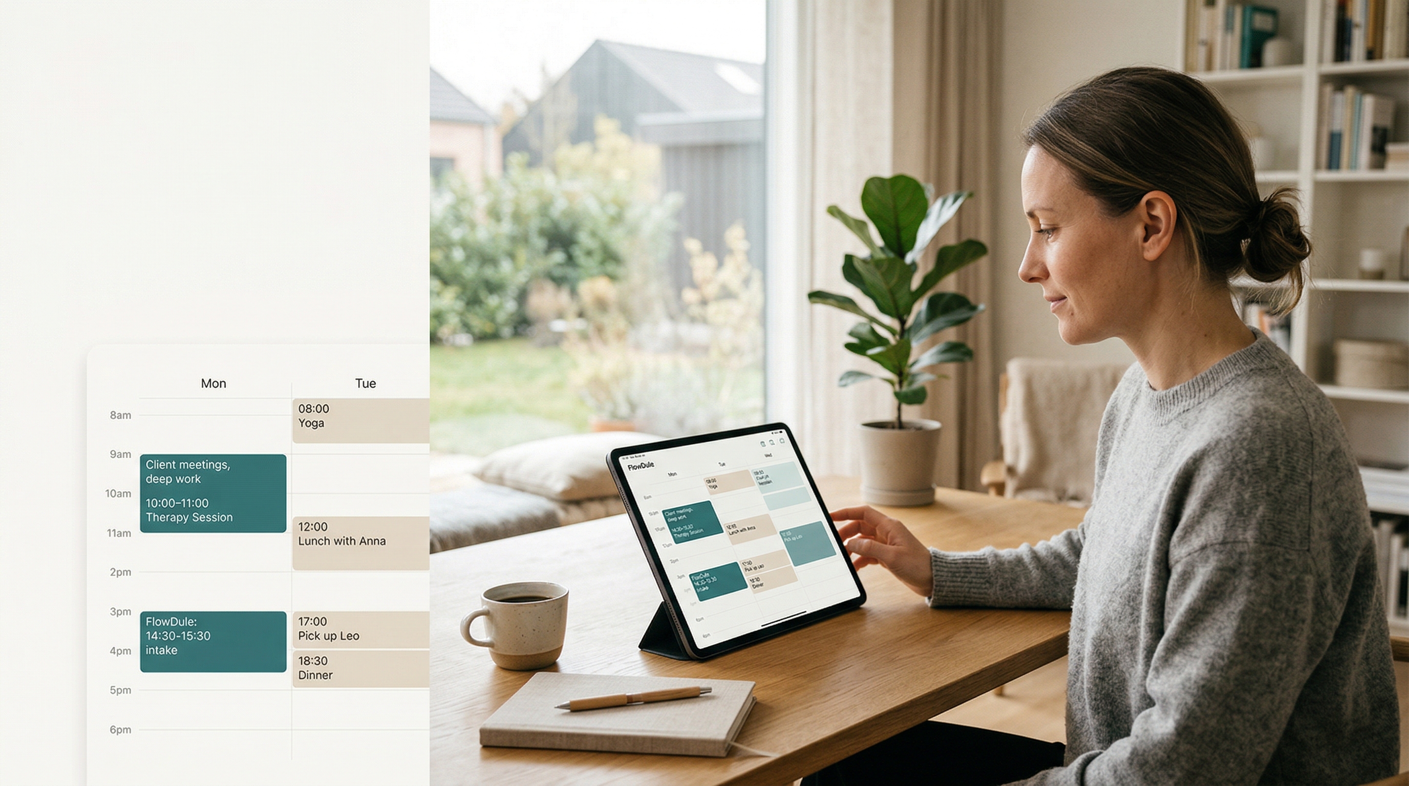 FlowDule calendar integration demo