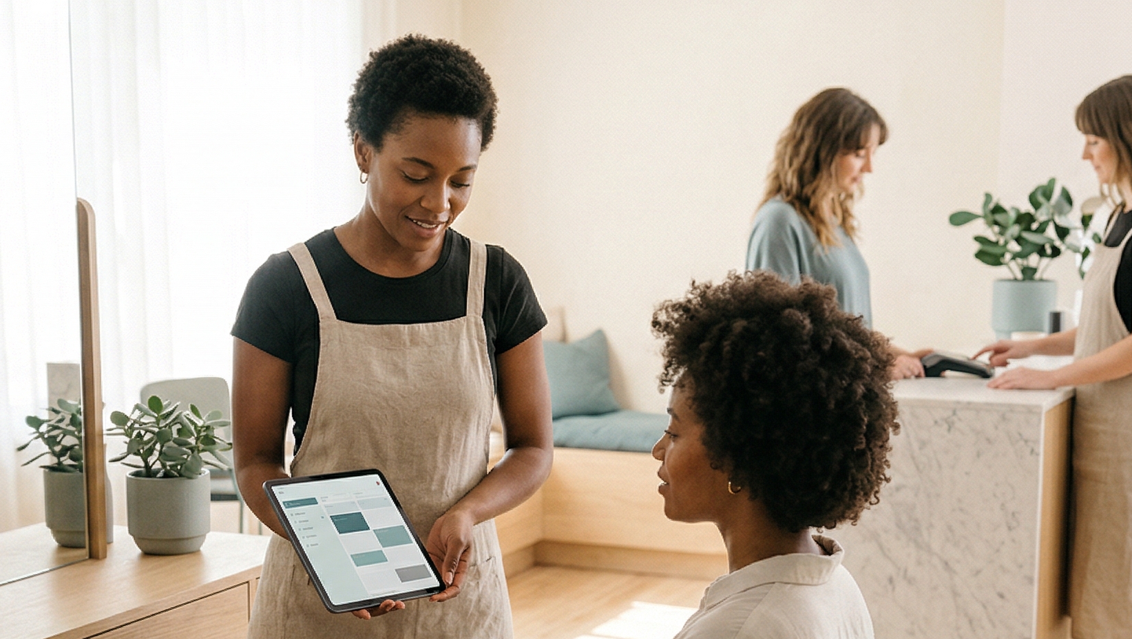 FlowDule platform demo for saloner