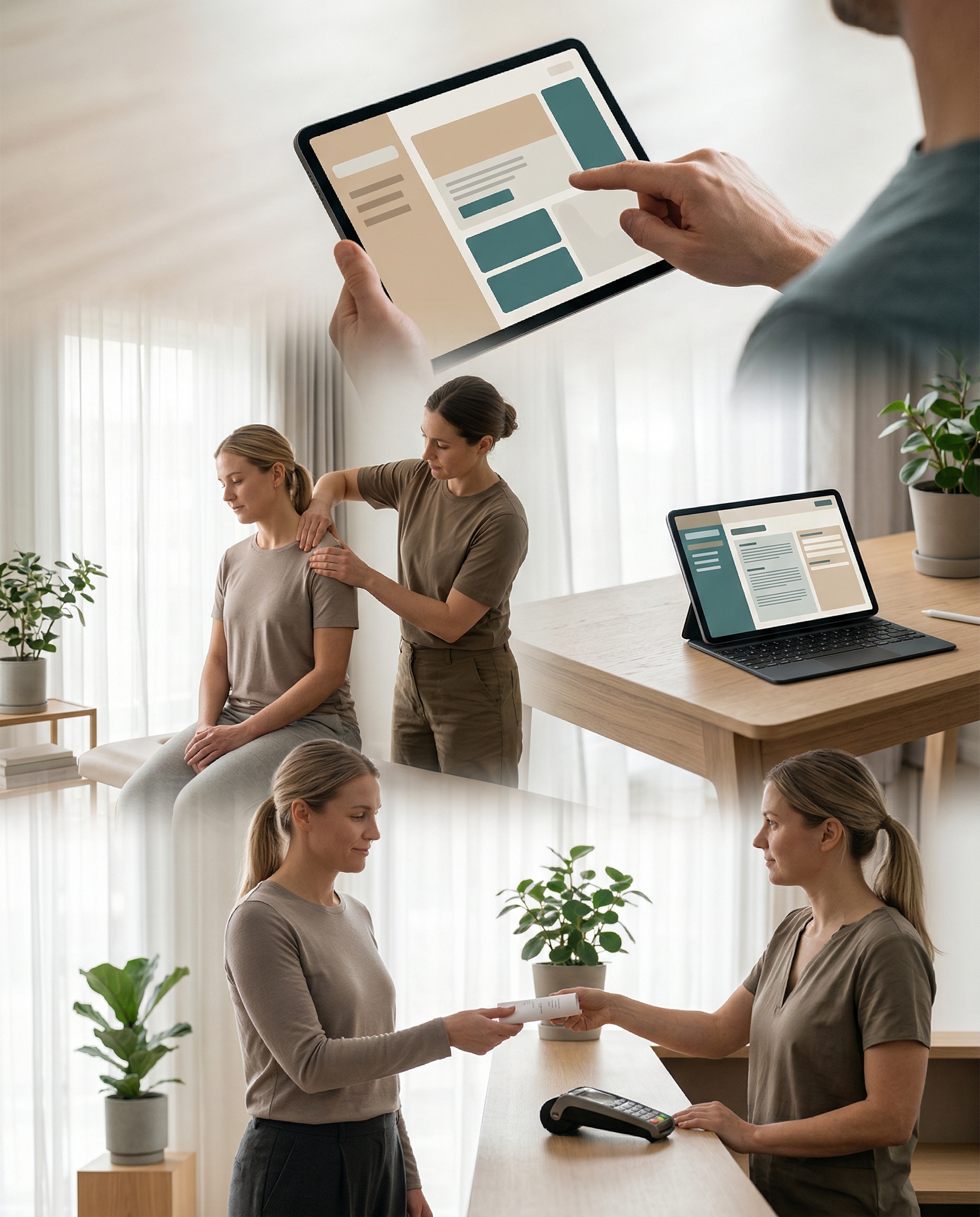 Patient flow from booking to follow-up in FlowDule