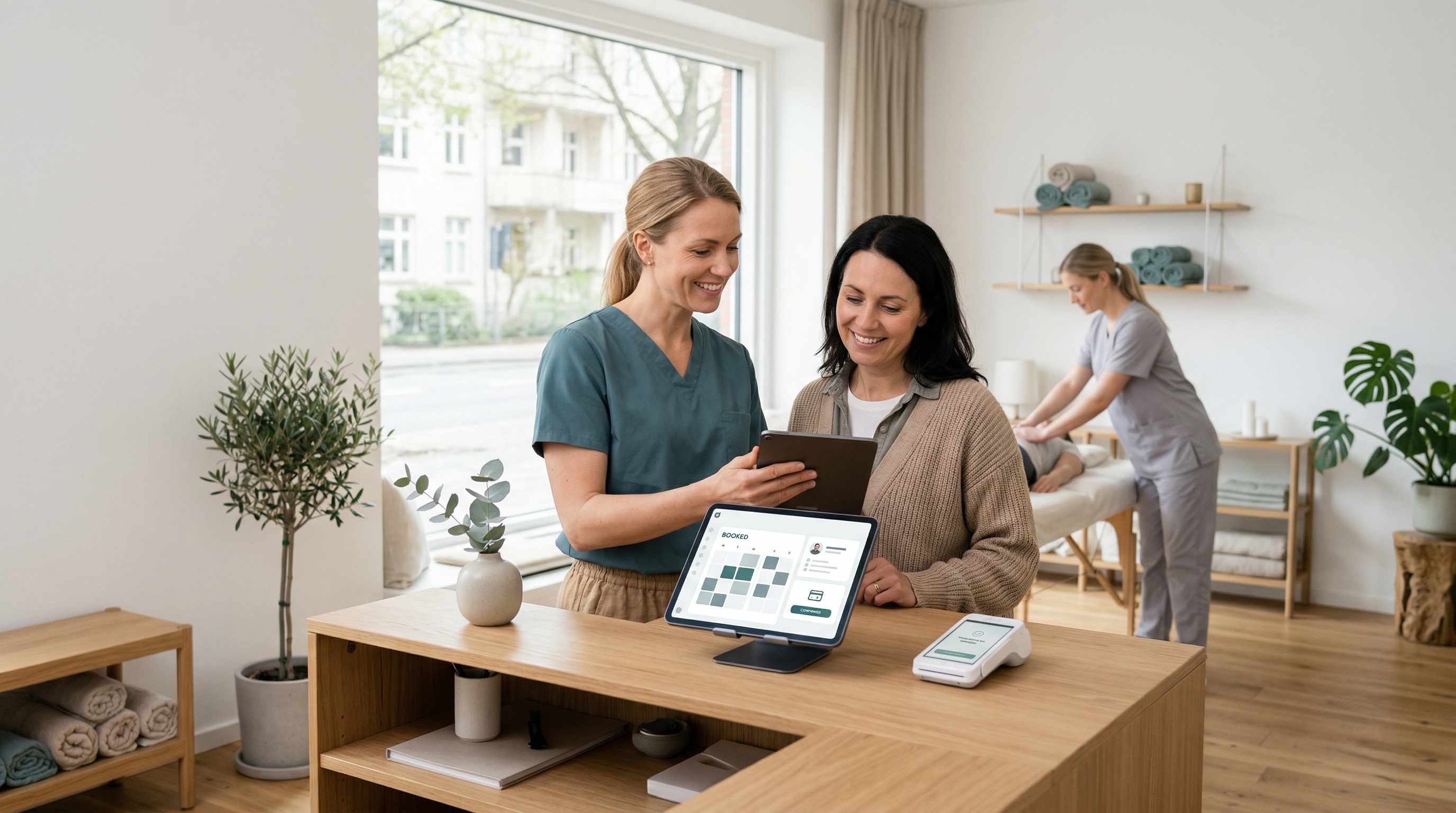 FlowDule setup for physiotherapists